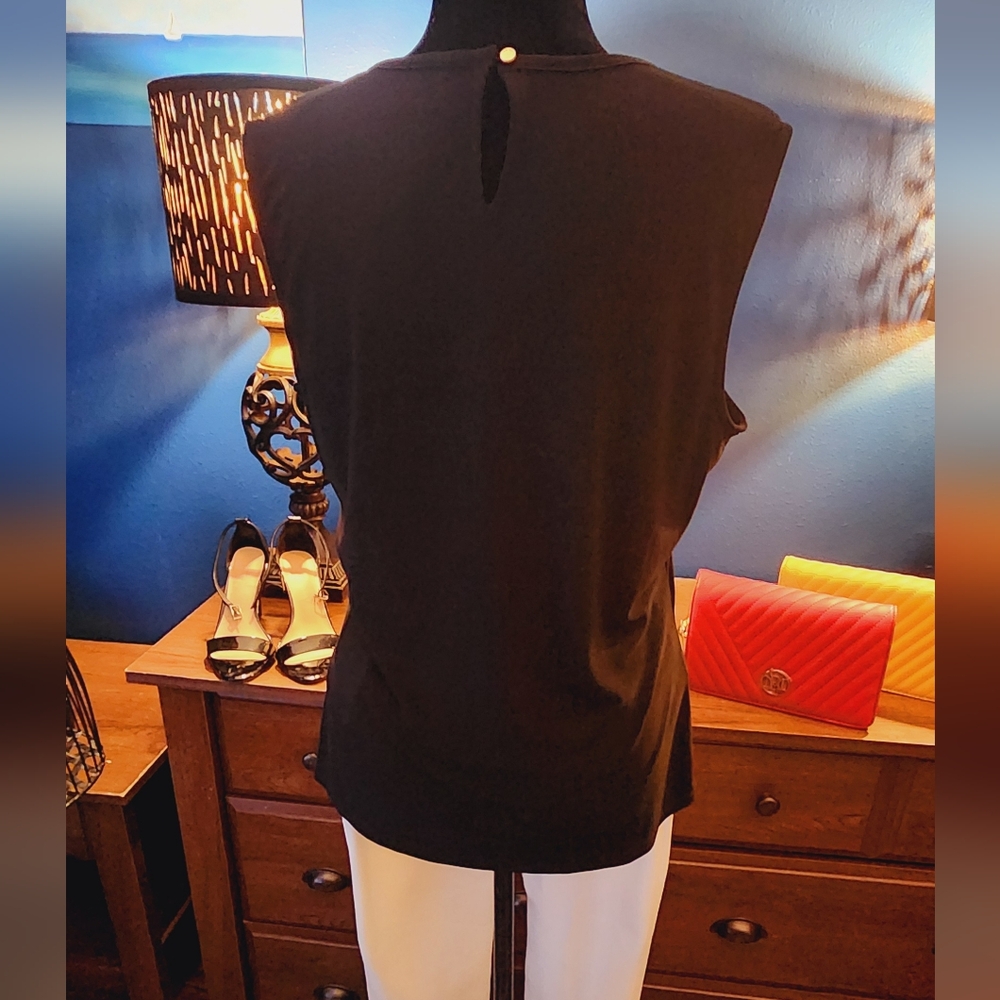 DKNY Sleeveless Knit Blouse Size M - Picture 5 of 12